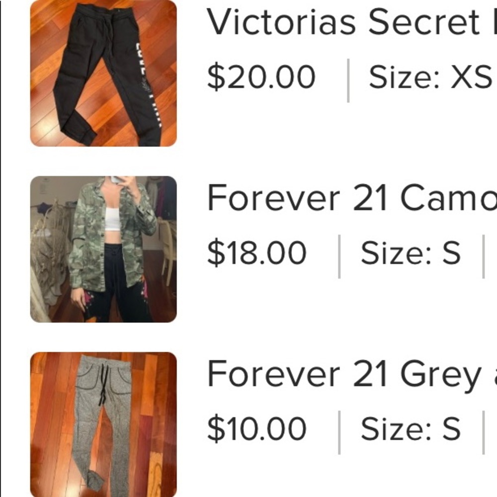 Reposhing PINK joggers